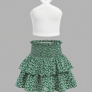 Top con falda para niñas